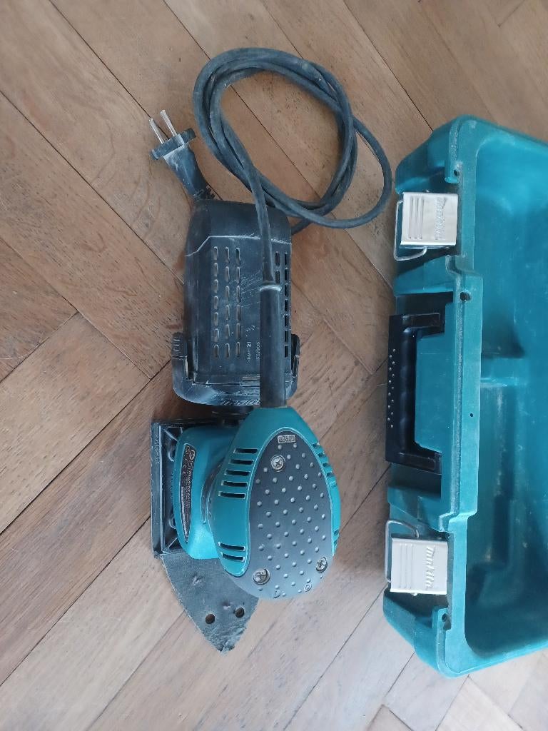 ponceuse d'angle Makita BO4565K, Bricolage & Construction, Outillage | Ponceuses, Utilisé, Autres types, Moins de 600 watts, Enlèvement