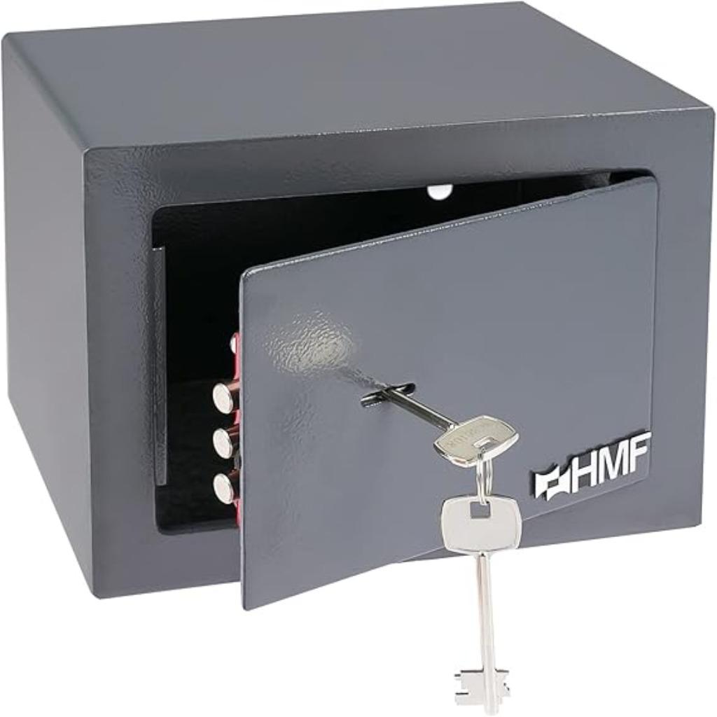Petit coffre-fort HMF avec clé LIVRAISON RAPIDE ET GRATUITE, Envoi, Neuf