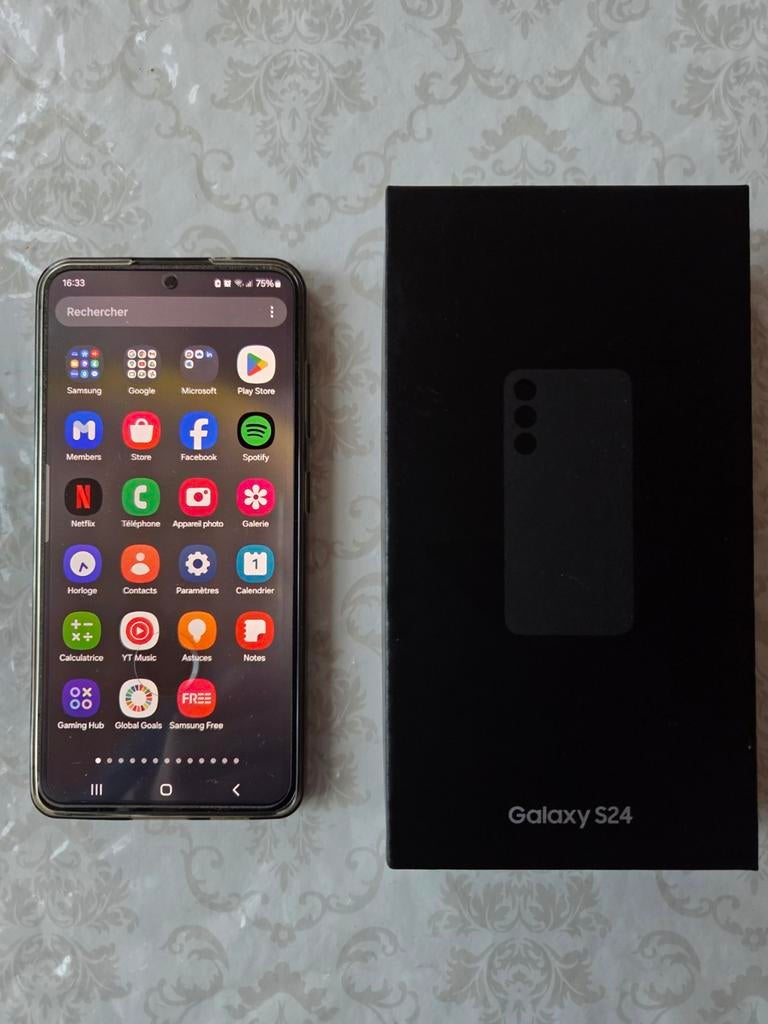 A vendre Samsung S24 256 Gb Black Onyx, 10 mégapixels ou plus, Galaxy S24, Comme neuf, Enlèvement