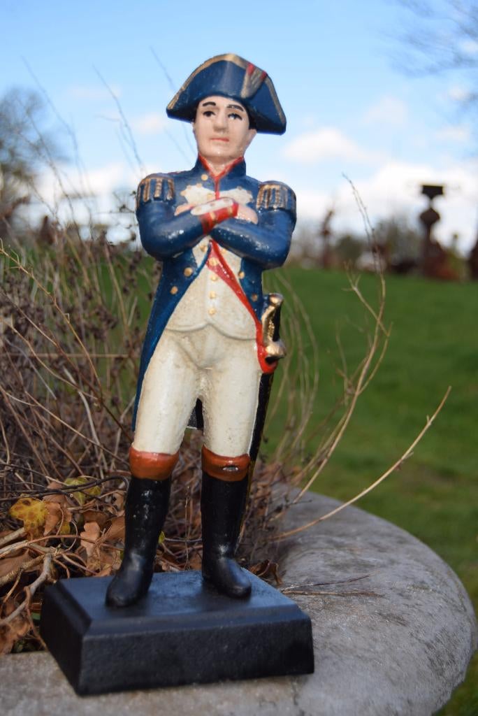 POLYCHROOM GEPATINEERD GIETIJZEREN BEELD VAN NAPOLEON, Ophalen of Verzenden, Nieuw