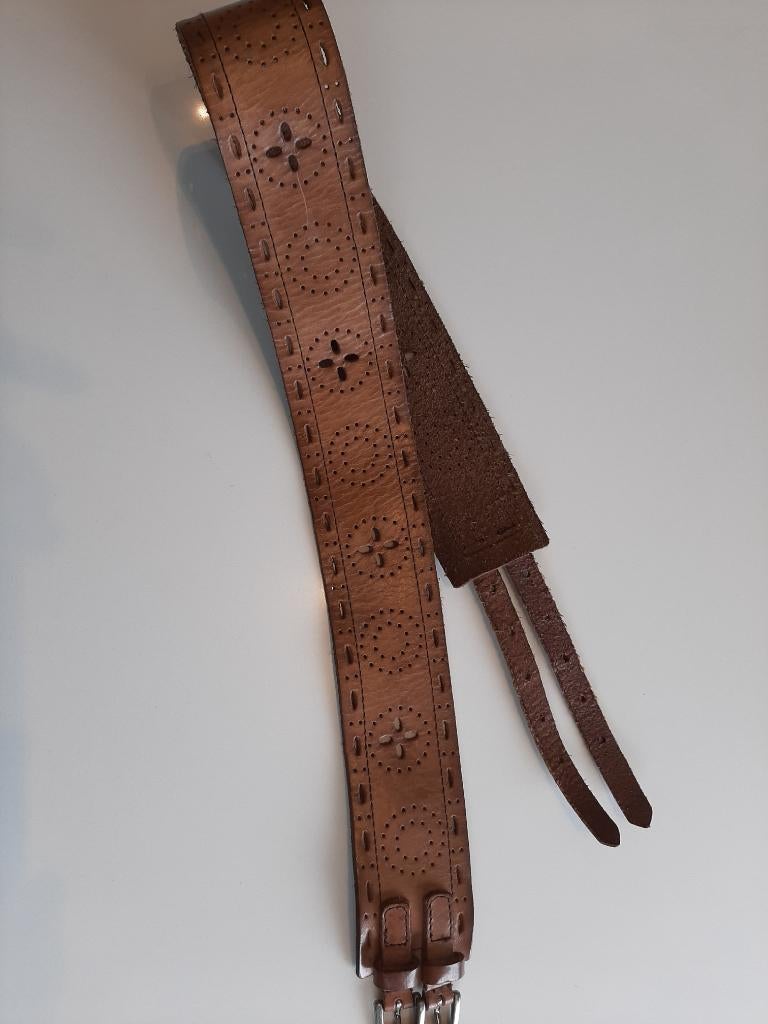 LEDEREN CEINTUUR MER DU NORD, 5 cm of meer, Echt leder, Nieuw, Ophalen of Verzenden