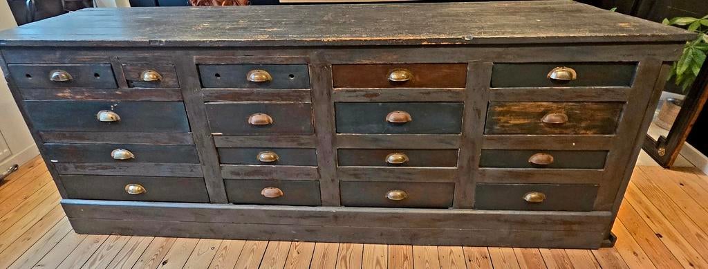 Meuble industriel en bois, Antiquités & Art