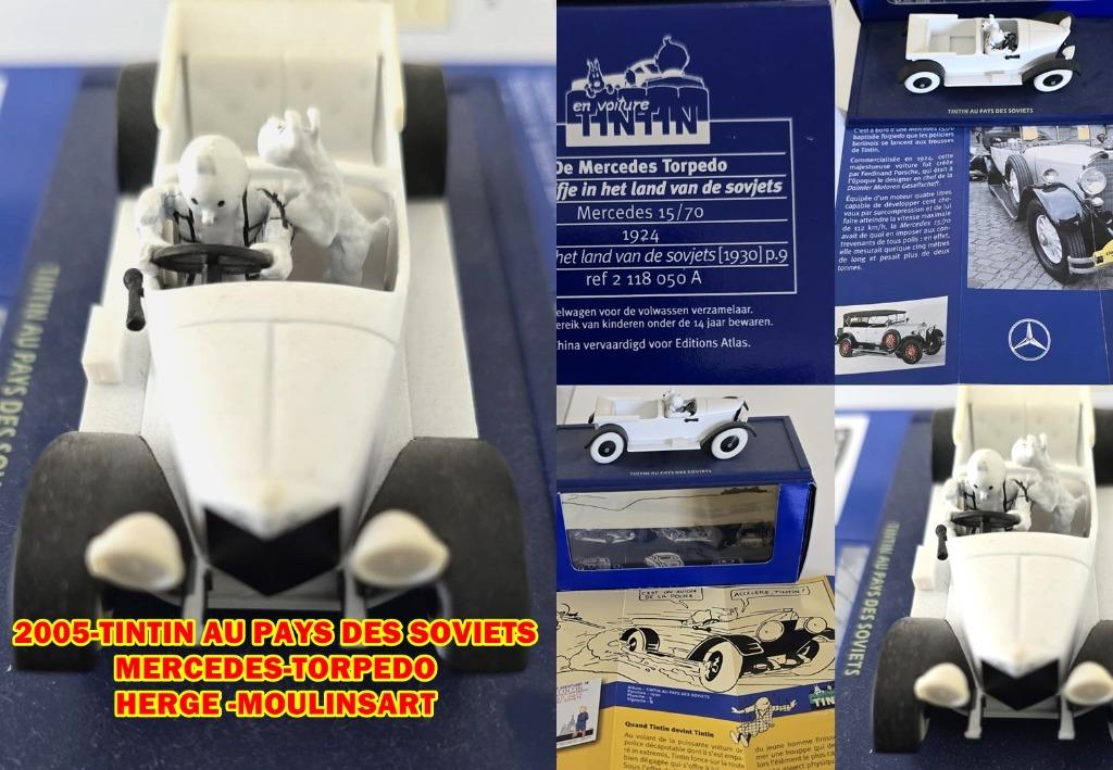 2005-TINTIN AU PAYS DES SOVIETS-MERCEDES-TORPEDO-HERGE -MOUL, Enlèvement ou Envoi, Neuf