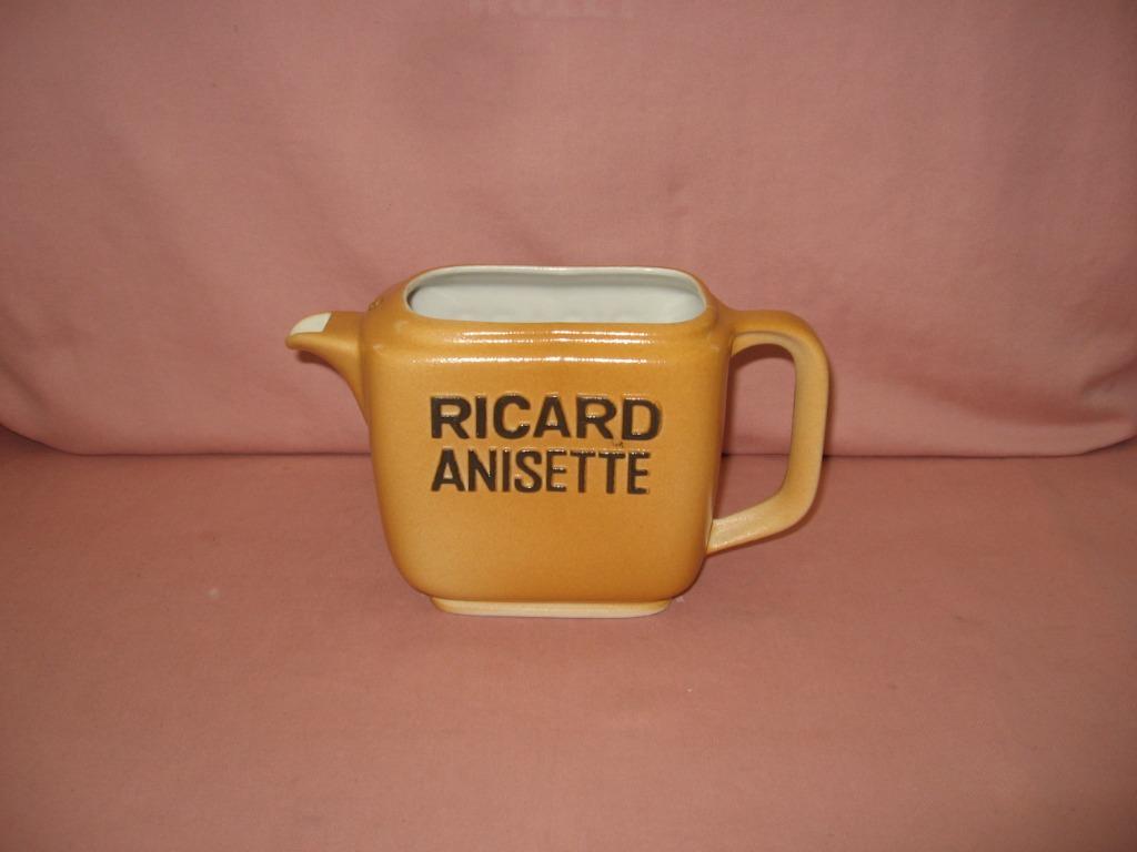 Ricard bruine rechthoekige stenen kan 1 L RICARD ANISETTE..., Ophalen of Verzenden, Zo goed als nieuw, Gebruiksvoorwerp