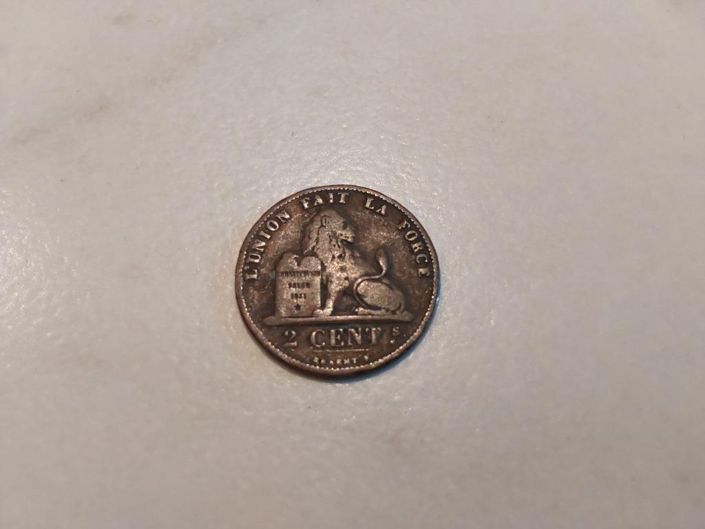 België - 2 cent - 1875, Ophalen