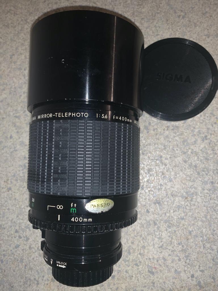 SIGMA MIRROR LENS 400 MM, Ophalen of Verzenden, Gebruikt