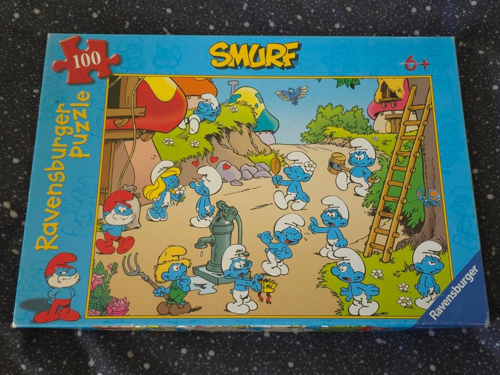 Puzzle village Schtroumpf manque 1 pièce, Collections, Schtroumpfs, Utilisé, Autres types, Différents Schtroumpfs, Envoi