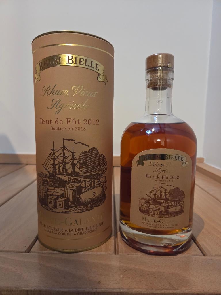 rhum Bielle 2012 brut de fût 54,6%, Collections, Enlèvement ou Envoi