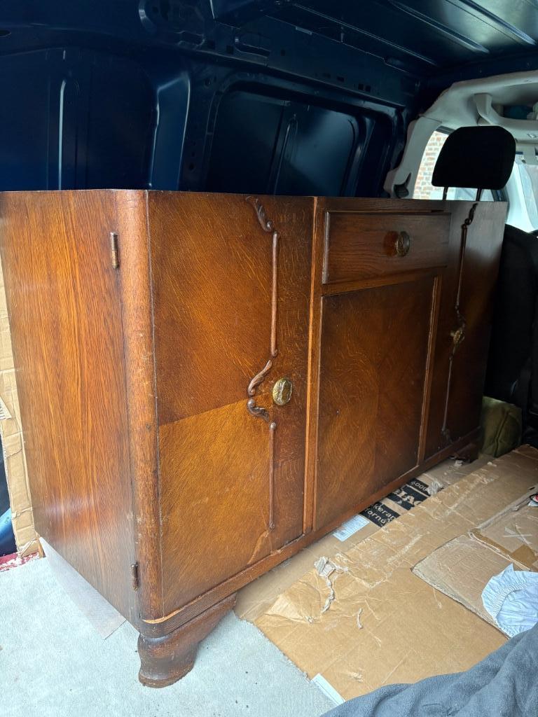 Meuble ancien, buffet, Enlèvement ou Envoi, Utilisé, Chêne, Avec tablette(s)