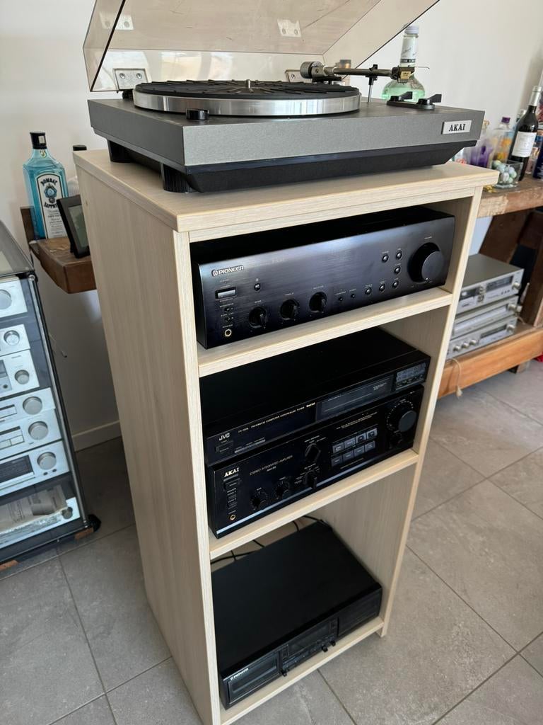 Hifi rack, stereo keten rek , radiomeubel, audio rek, Ophalen, Gebruikt