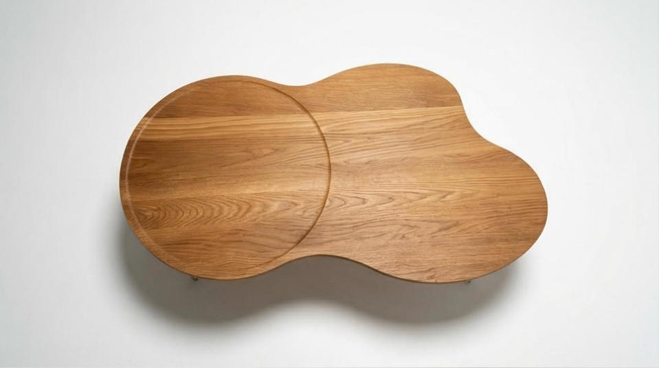 Salontafel met organische vorm - Nieuw gemaakt, Huis en Inrichting, Tafels | Salontafels, Nieuw, Minder dan 50 cm, 50 tot 100 cm