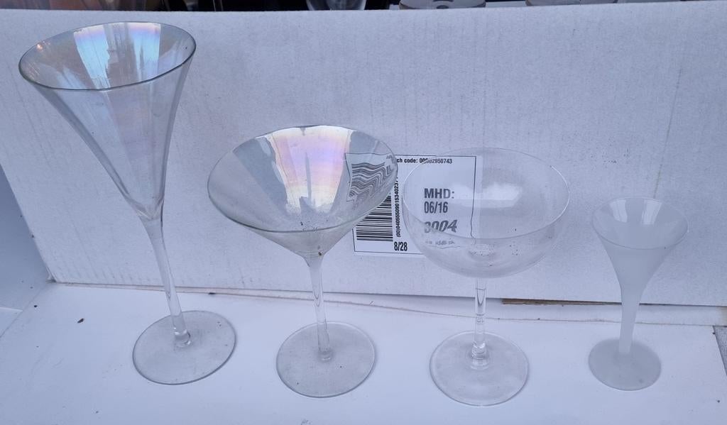 Speciale cava glazen, Ophalen