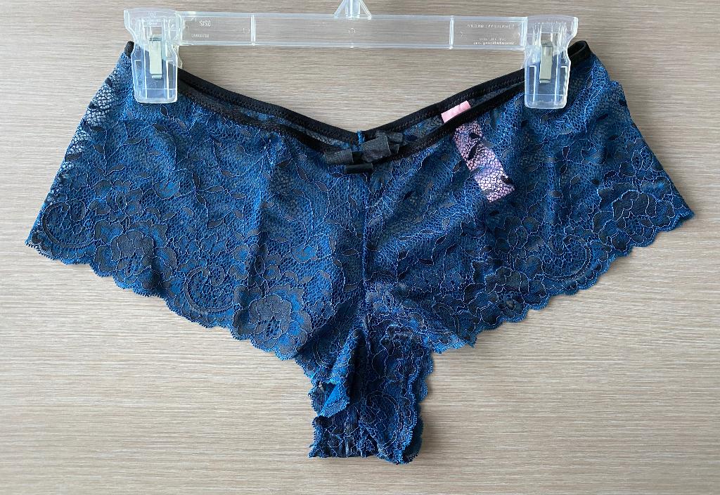 Blauwe kanten boxer Hunkemöller maat L - NIEUW, Hunkemöller, Verzenden, Blauw, Slip