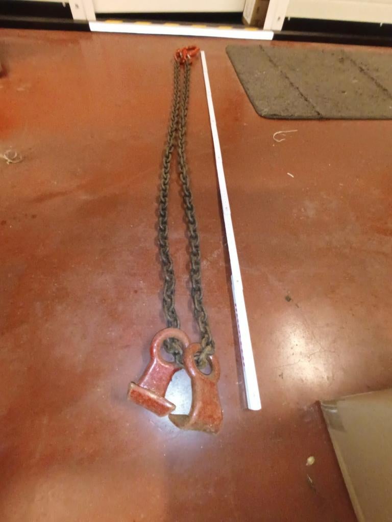 Hijs ketting met 2 haken  1,40 m, Ophalen, Zo goed als nieuw