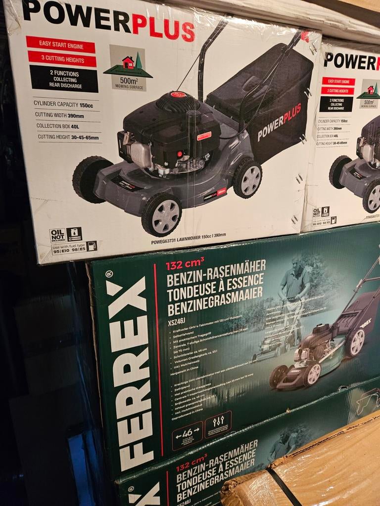 Grasmaaier benzine of elektrische  nieuwe of gebruikt, Jardin & Terrasse, Tondeuses à gazon, Enlèvement