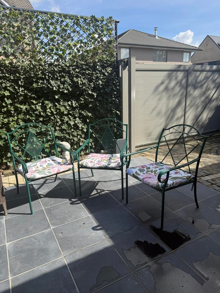 Chaises de jardon en metal, Enlèvement, Comme neuf, Métal