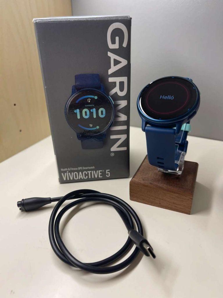 Garmin Vivoactive 5 - Bleu foncé - aucune garantie, Étanche, Enlèvement ou Envoi, Garmin, Comme neuf