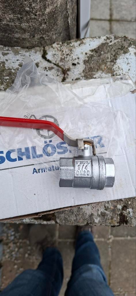 Vanne à bille 3/4, Bricolage & Construction, Chauffage & Radiateurs, Enlèvement ou Envoi