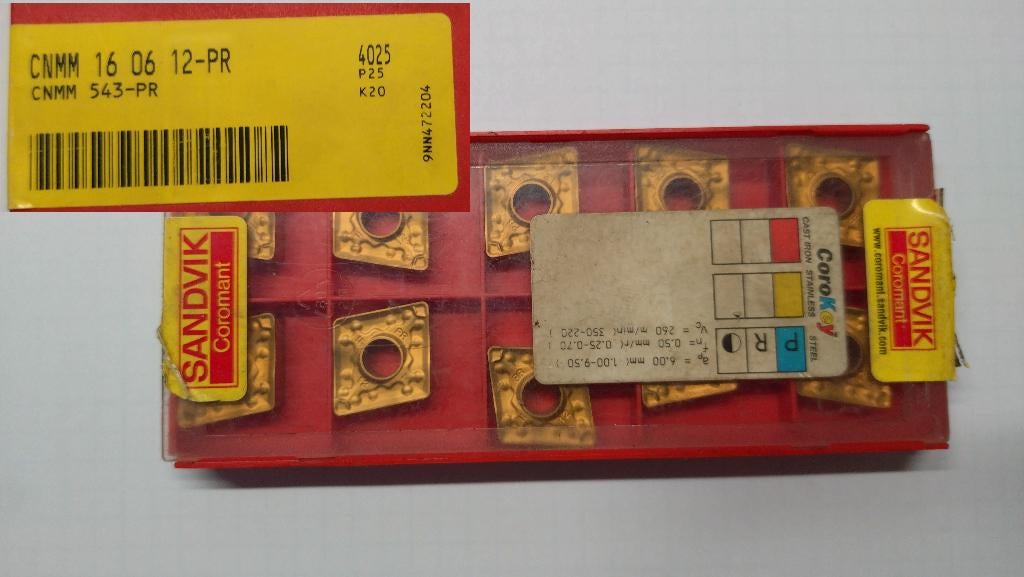 Snijplaten wisselplaten draaibank, Ophalen of Verzenden, Nieuw, Metaaldraaibank