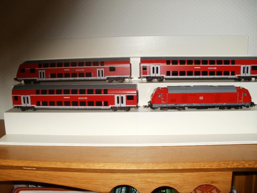 Marklin Ho Diesellok serie no 245006 MFX DIG.+3 rijtuigen., Wisselstroom, Treinset, Nieuw, Ophalen of Verzenden