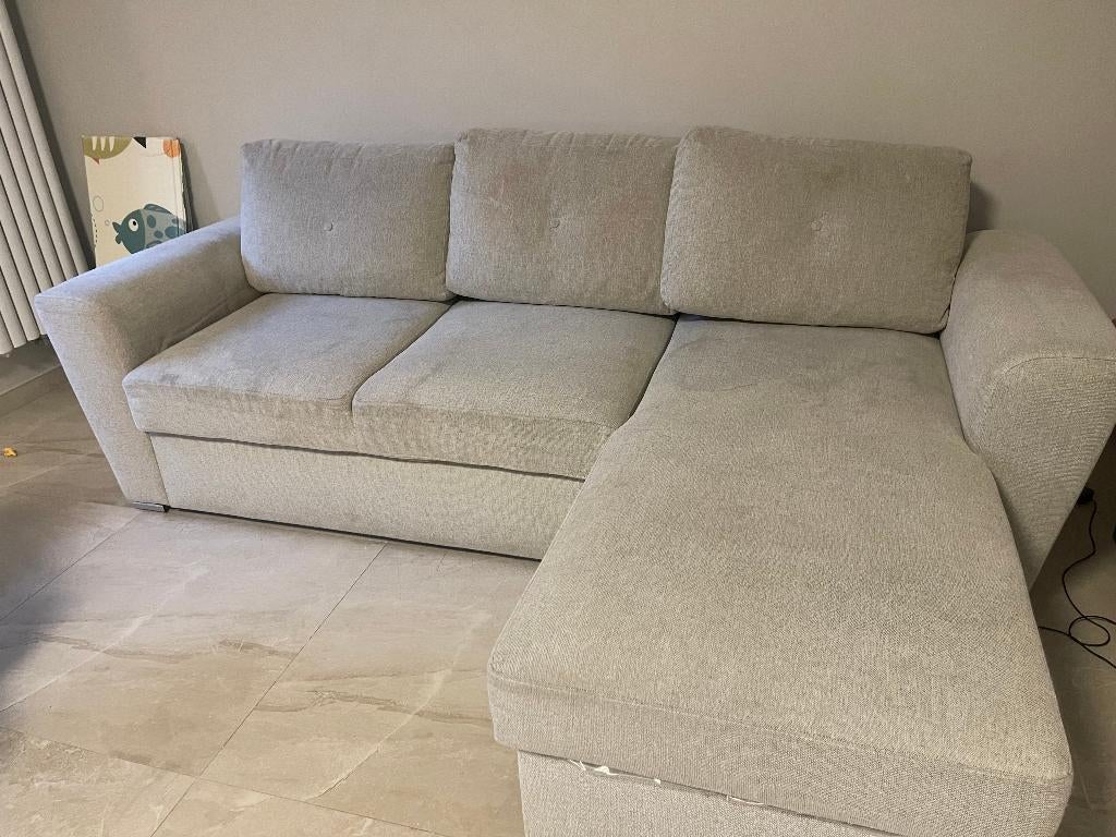 Gratis zetelbed – 240 cm – groot en comfortabel, Huis en Inrichting, Zetels | Zetels, Ophalen, Gebruikt, Hoekbank, 75 tot 100 cm