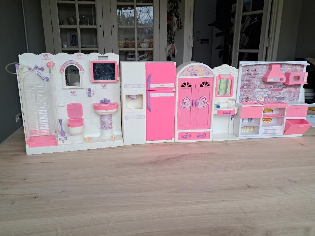 te koop : barbiehuis, Enfants & Bébés, Jouets | Maisons de poupées, Enlèvement ou Envoi, Comme neuf, Maison de poupées