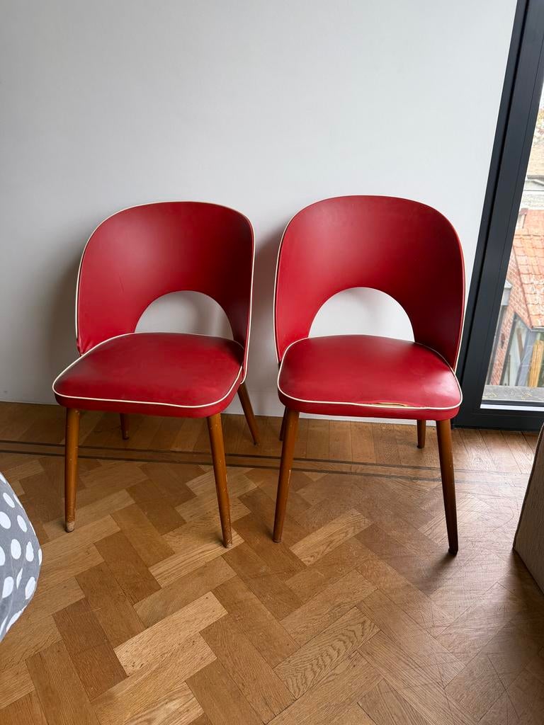 vintage fifties stoeltjes, Enlèvement, Comme neuf