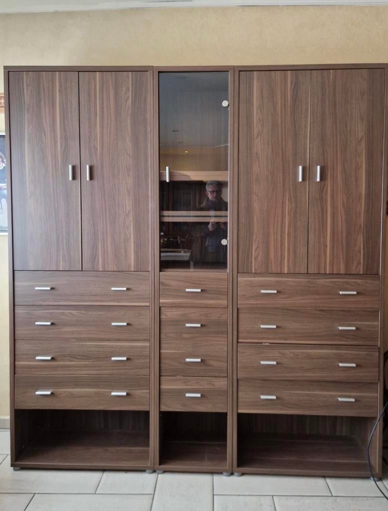 Modulaire wandkast, Avec tablette(s), 25 à 50 cm, 200 à 250 cm, Comme neuf