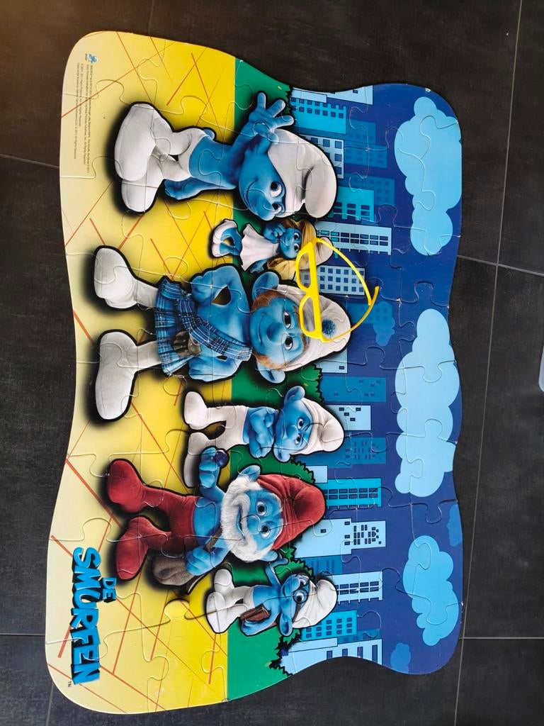 Puzzel smurfen, Ophalen