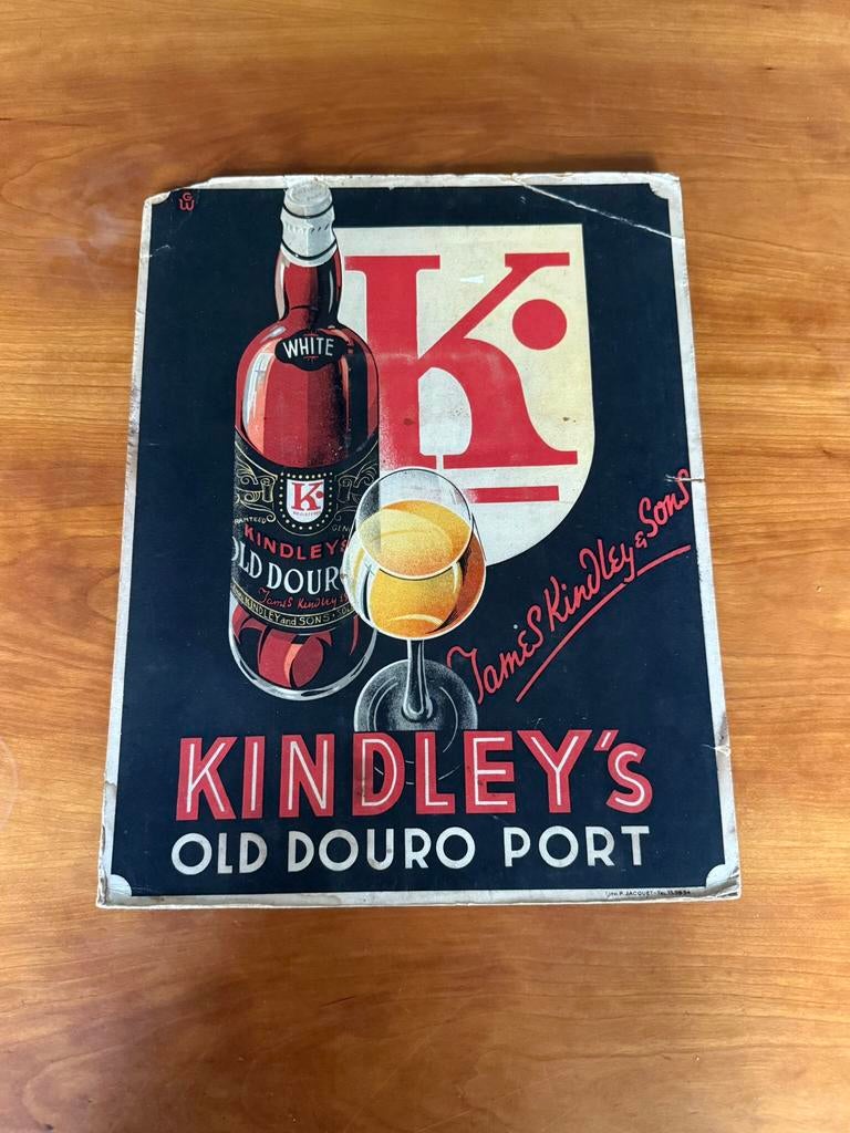 Panneau d'affichage en carton Kindle Old Port, Collections, Marques & Objets publicitaires, Comme neuf, Panneau publicitaire, Enlèvement ou Envoi