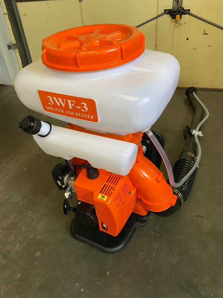 Souffleur, pulvérisateur voir, description et photos, Enlèvement, Comme neuf, Essence, Porté à dos