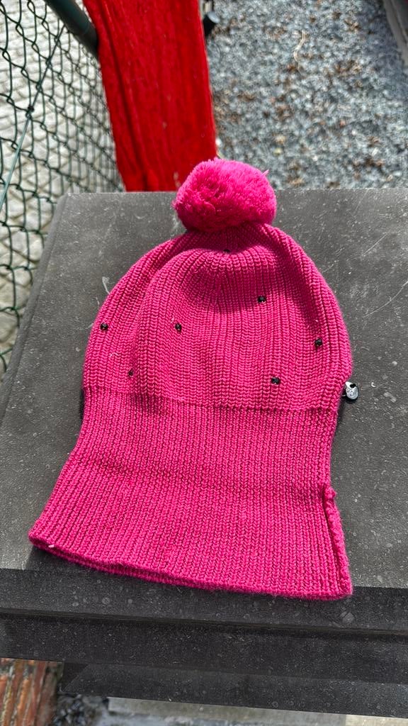 Roze muts, Kinderen en Baby's, Kinderkleding | Mutsen, Sjaals en Handschoenen, Ophalen, Zo goed als nieuw, Muts