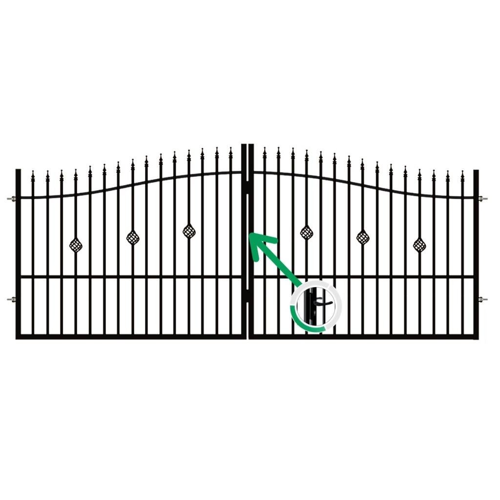 Sierpoort 'Bolton' in 4m en 5m compleet met palen etc., Met poort, Nieuw, Ophalen of Verzenden, Sierhekwerk