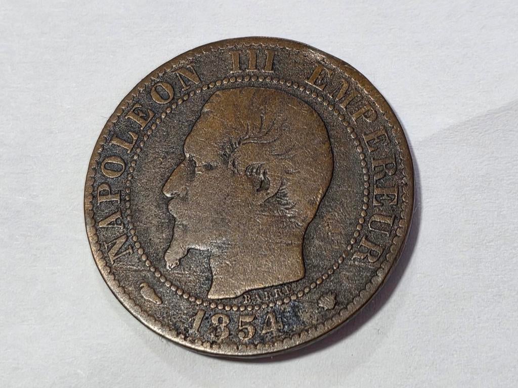 5 cent 1854m Frankrijk, Postzegels en Munten, Munten | Europa | Euromunten, Ophalen of Verzenden, Frankrijk, 5 cent