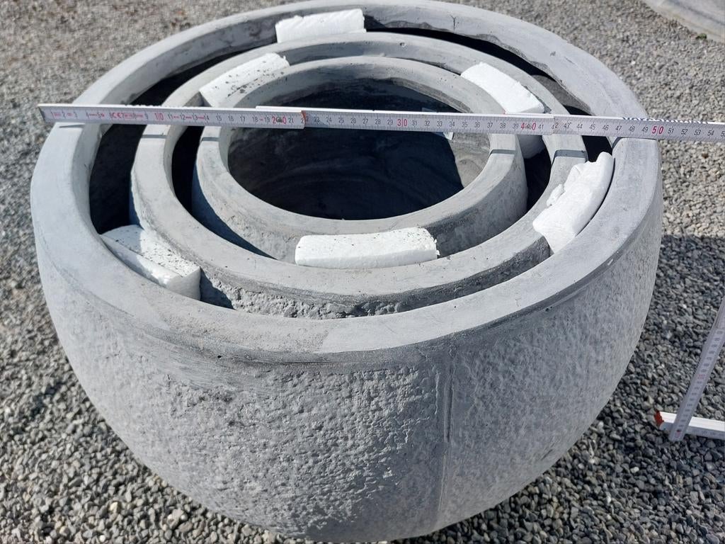 Ovale bloempotten ( set van 3 stuks), Tuin en Terras, Bloempotten, Binnen, Ophalen