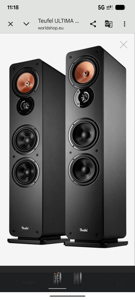 Enceintes Teufel ultima 40 neuves, Neuf, Autres marques, Enlèvement, Haut-parleurs Frontaux, Arrière ou Stéréo