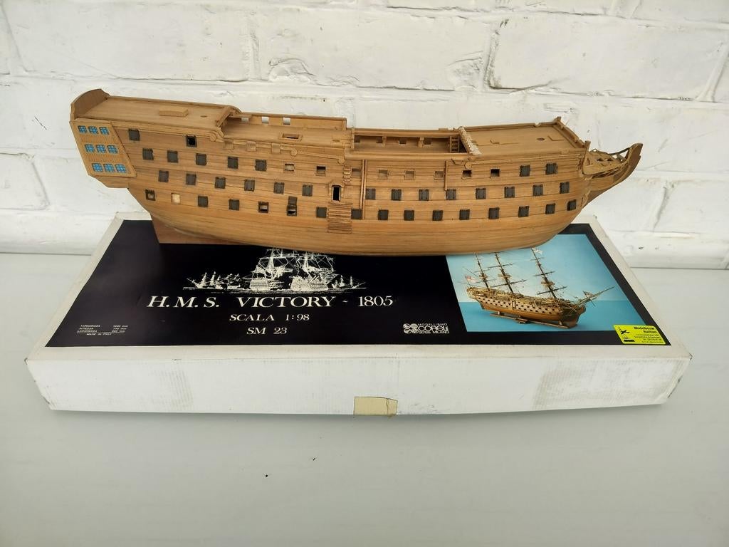 Modelbouw HMS VICTORY 1/98 Corel COSM23, Hobby en Vrije tijd, Modelbouw | Boten en Schepen, Ophalen, Gebruikt, 1:50 tot 1:200