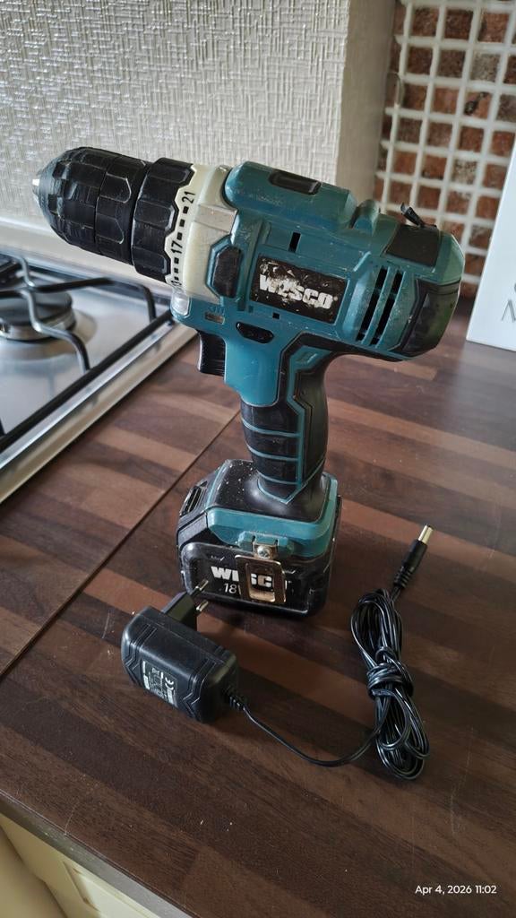 Wesco boor en schroevendraaier - 18v defect, Doe-het-zelf en Bouw, Ophalen