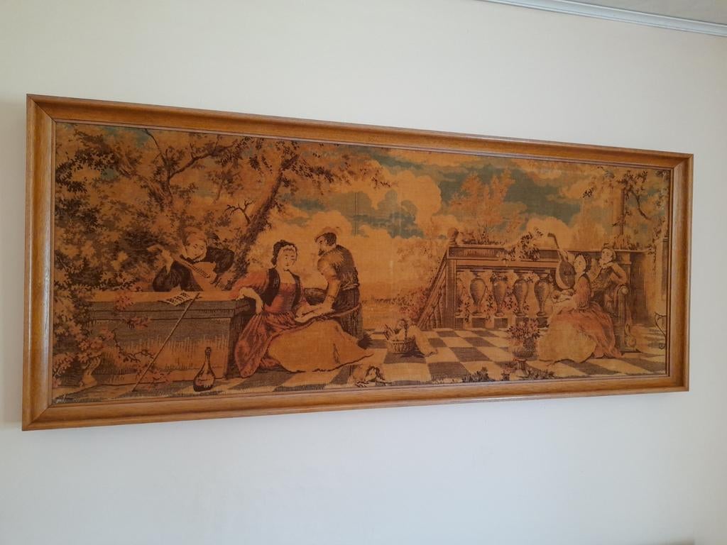 Vintage wandtapijt, Antiek en Kunst, Antiek | Tapijten, Tafelkleden en Textiel, Ophalen