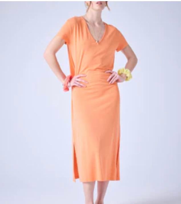 Absolut cashmere - Lange zomerjurk. Maat S. Nieuw, Maat 38/40 (M), Nieuw, Oranje, Ophalen of Verzenden