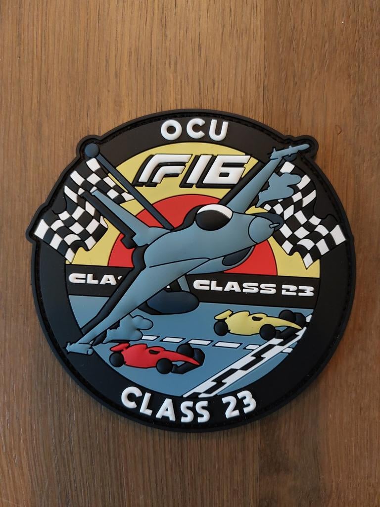 Patch Belgian Air Force OCU class 2023, Verzamelen, Verzenden, Luchtmacht, Embleem of Badge