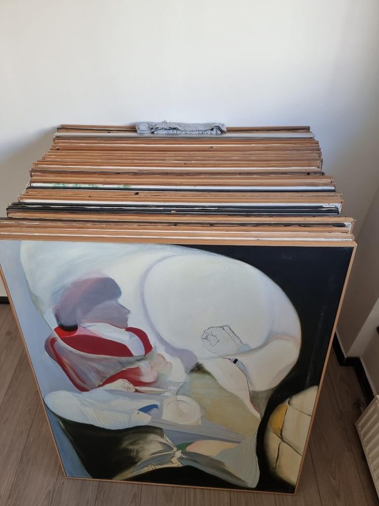 TABLEAUX-PEINTURES DECORATIVES. 30  PIECES.DIM:1.00*1.20 cm, Enlèvement