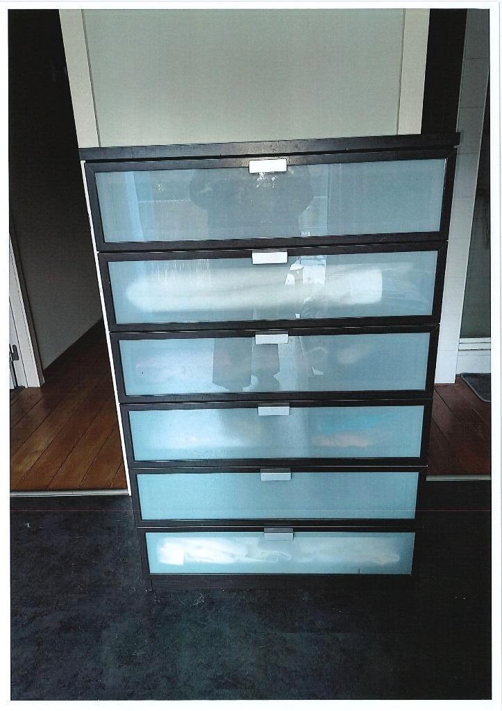 Commode (6 tiroirs), Maison & Meubles, 25 à 50 cm, 5 tiroirs ou plus, Enlèvement, Utilisé