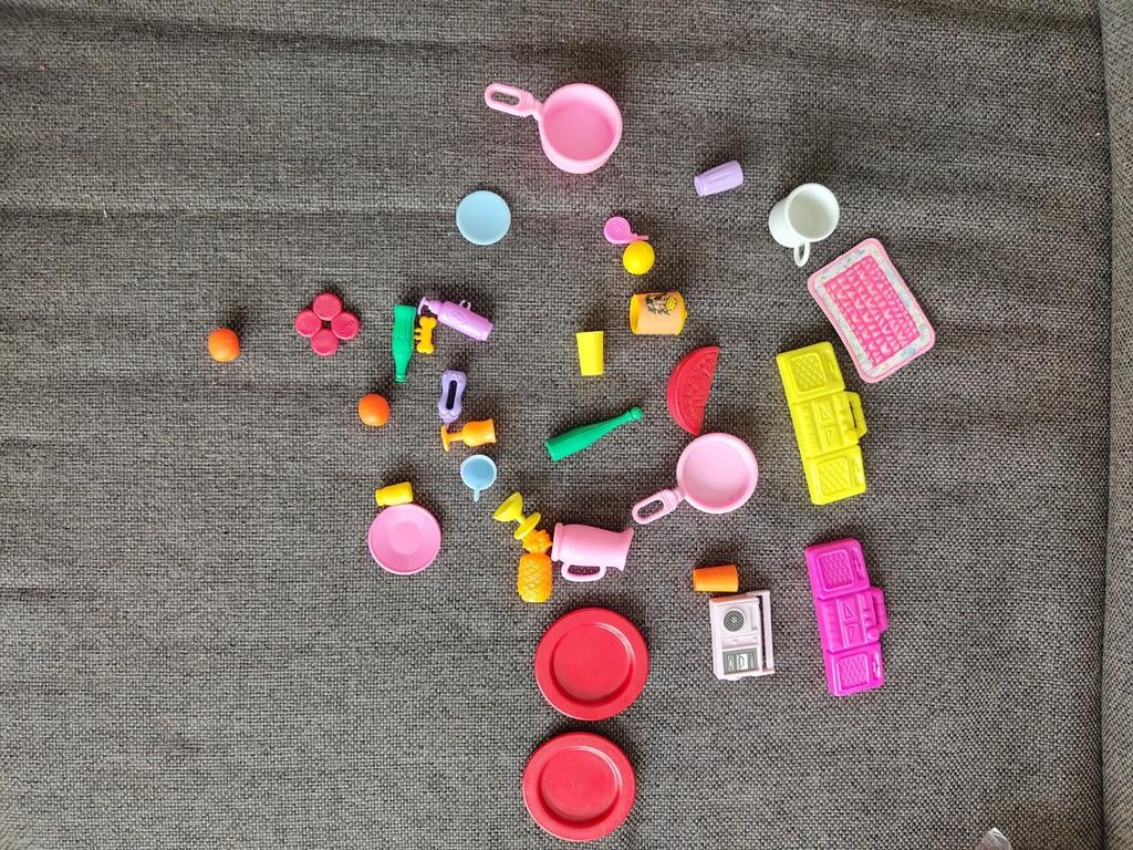 Barbie set spulletjes, Ophalen of Verzenden, Barbie