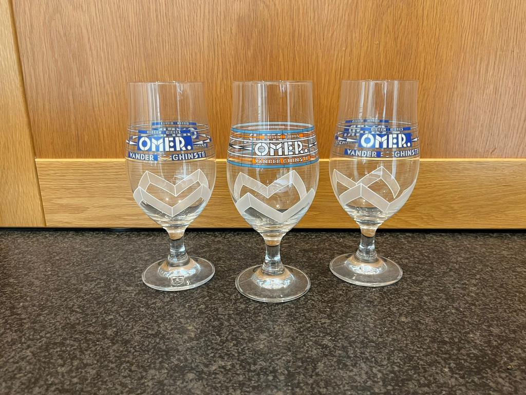 Glazen OMER - limited edition, Collections, Enlèvement, Comme neuf