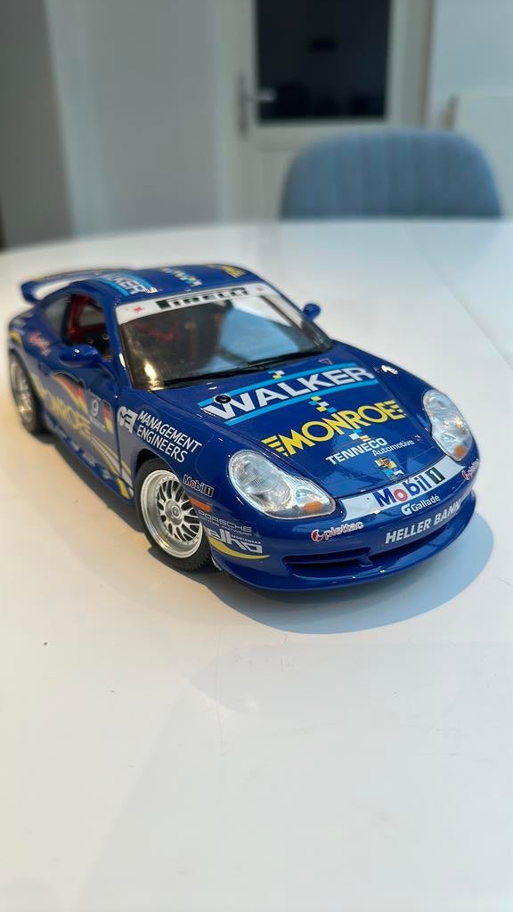 PORSCHE 911 GT3  (996) SUPERCUP 1/18, Hobby & Loisirs créatifs, Voitures miniatures | 1:18, Enlèvement ou Envoi, Comme neuf, Voiture