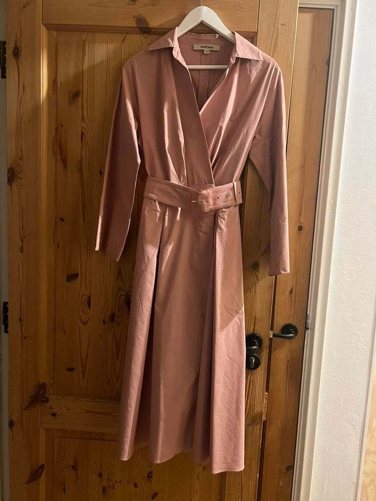 Halflange wikkeljurk, zacht roze, 38 , Natan, Vêtements | Femmes, Taille 38/40 (M), Enlèvement ou Envoi, Rose, Comme neuf