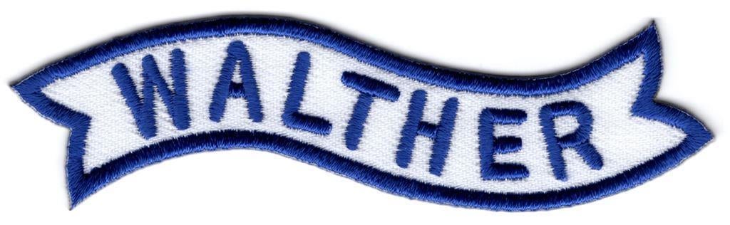 Walther stoffen opstrijk patch embleem #2, Verzamelen, Kleding en Patronen, Verzenden, Nieuw