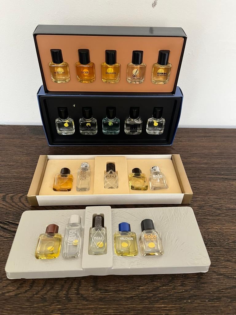 Vintage aftershave miniaturen 4x collectie parfum lot mannen, Ophalen of Verzenden, Nieuw