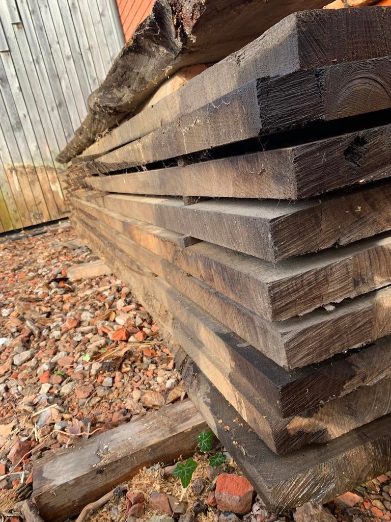 Gezaagde boom, schaaldelen, tropisch hardhout, Enlèvement, Comme neuf